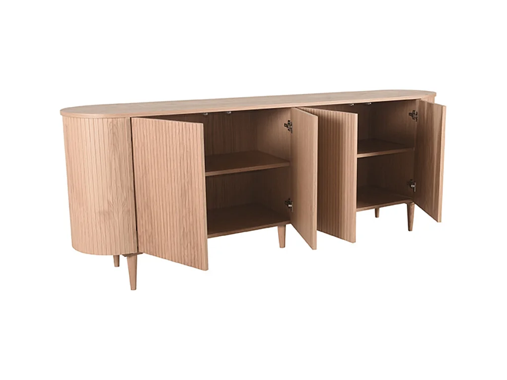 Buffet Oliva - Naturel - Chêne - 220 cm