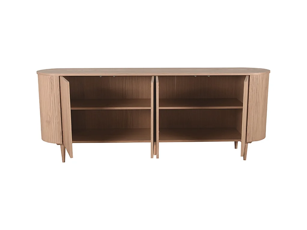Buffet Oliva - Naturel - Chêne - 220 cm