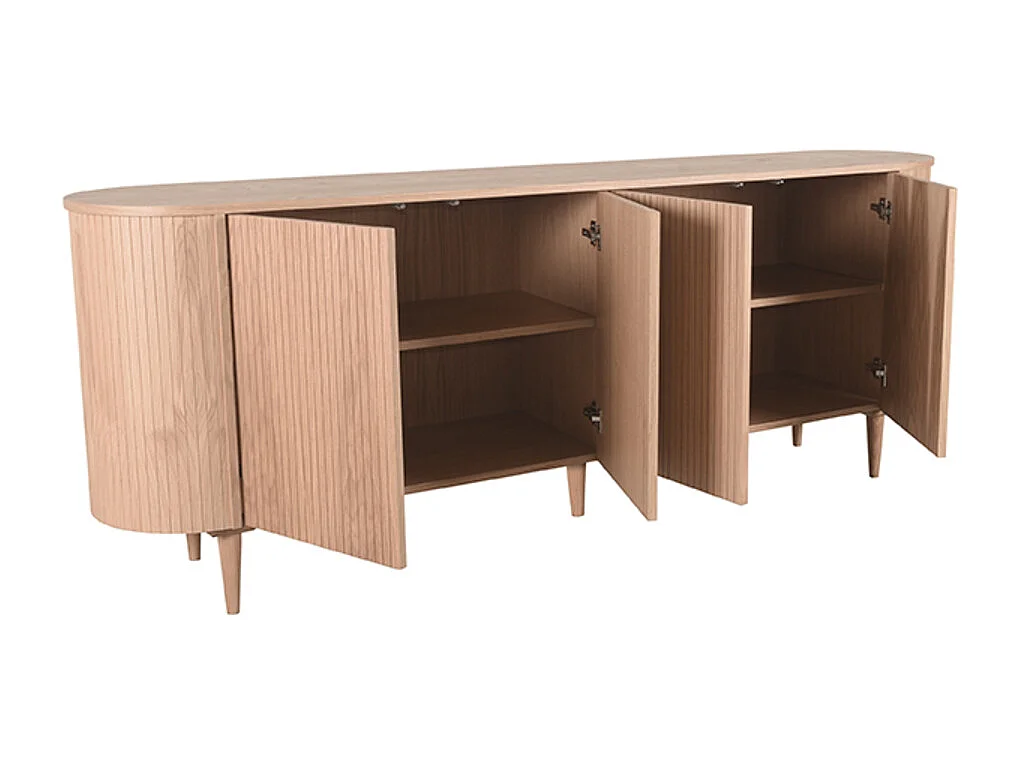 Buffet Oliva - Naturel - Chêne - 220 cm