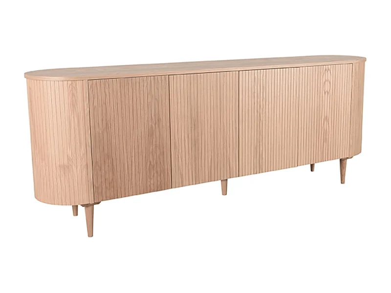 Buffet Oliva - Naturel - Chêne - 220 cm