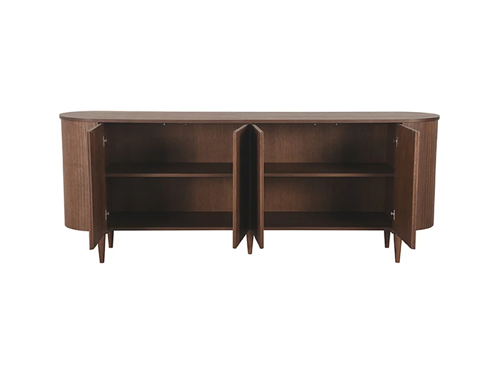 Buffet Oliva - Noyer - Chêne - 220 cm