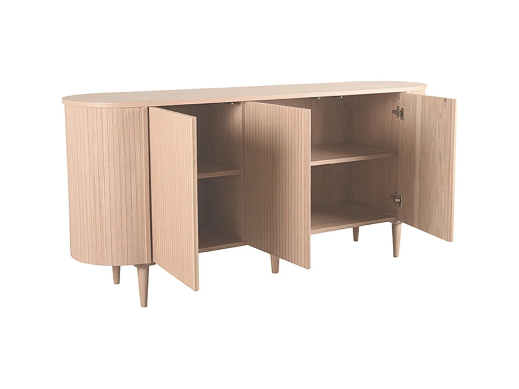 Buffet Oliva - Naturel - Chêne - 180 cm