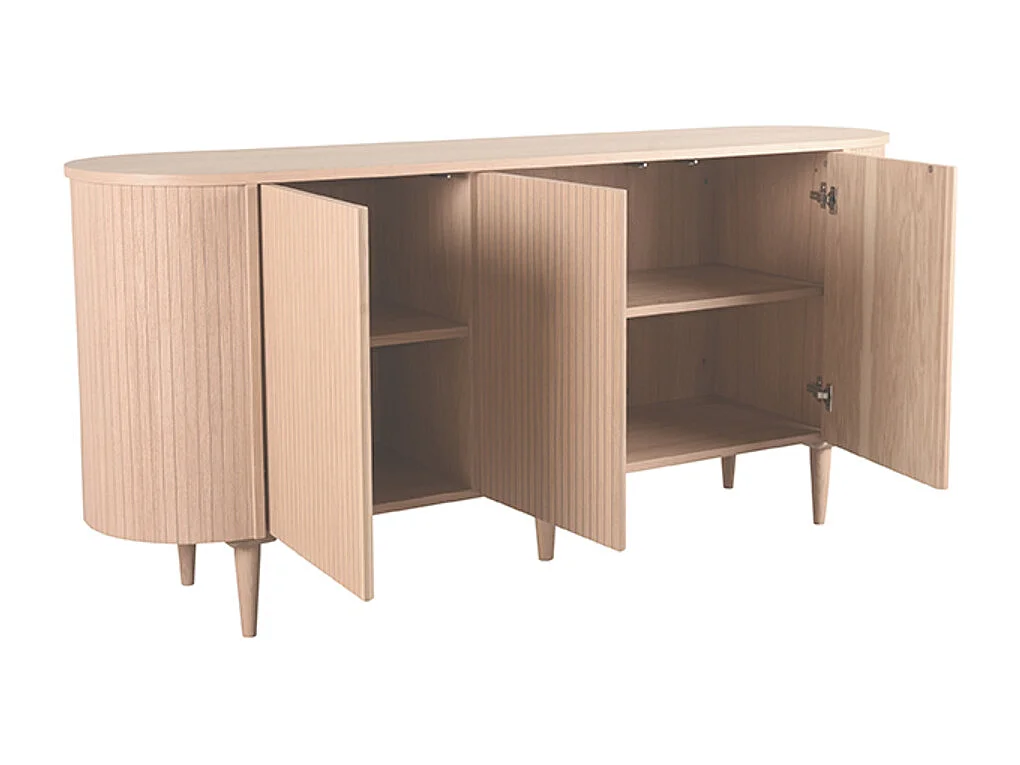 Buffet Oliva - Naturel - Chêne - 180 cm