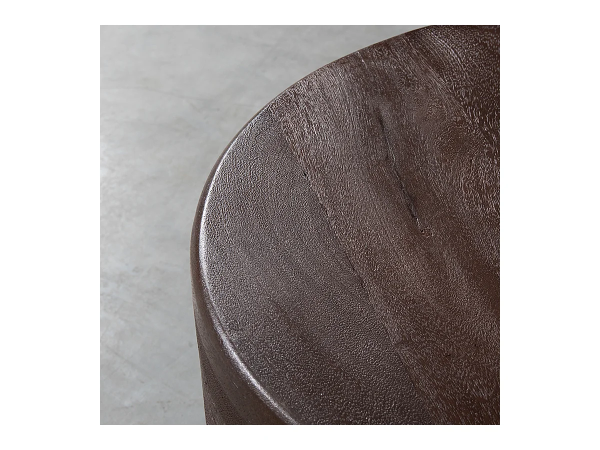 Milly Couchtisch - Espresso - Mangoholz - 50 cm