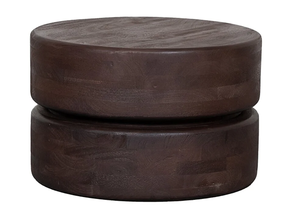 Salontafel Milly - Espresso - Mangohout - 50 cm