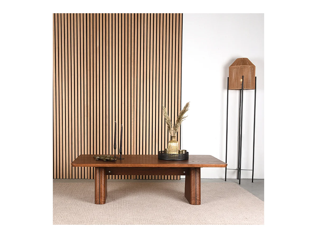 Table basse Jule - Espresso - Chêne - 140 cm