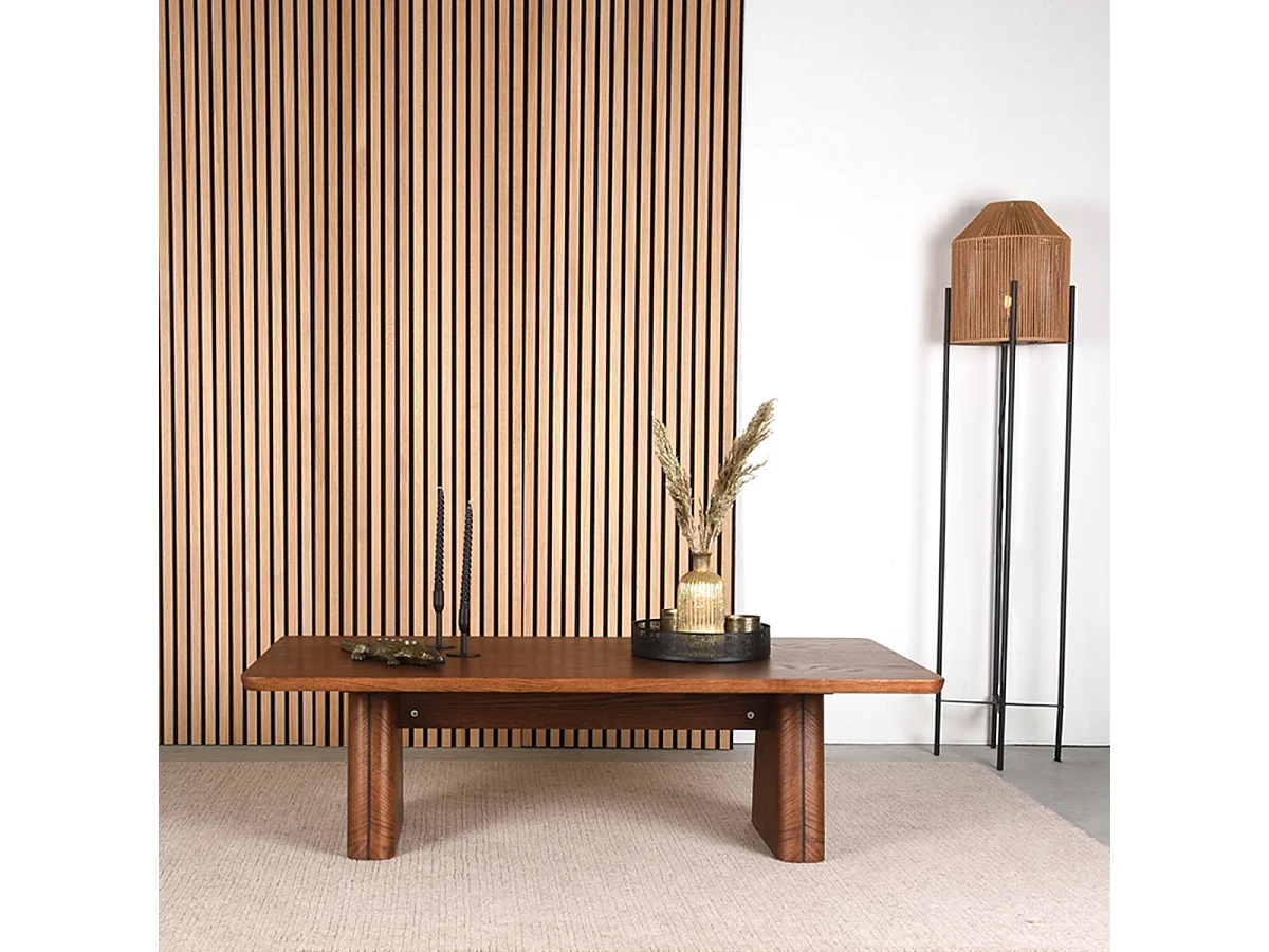 Table basse Jule - Espresso - Chêne - 140 cm