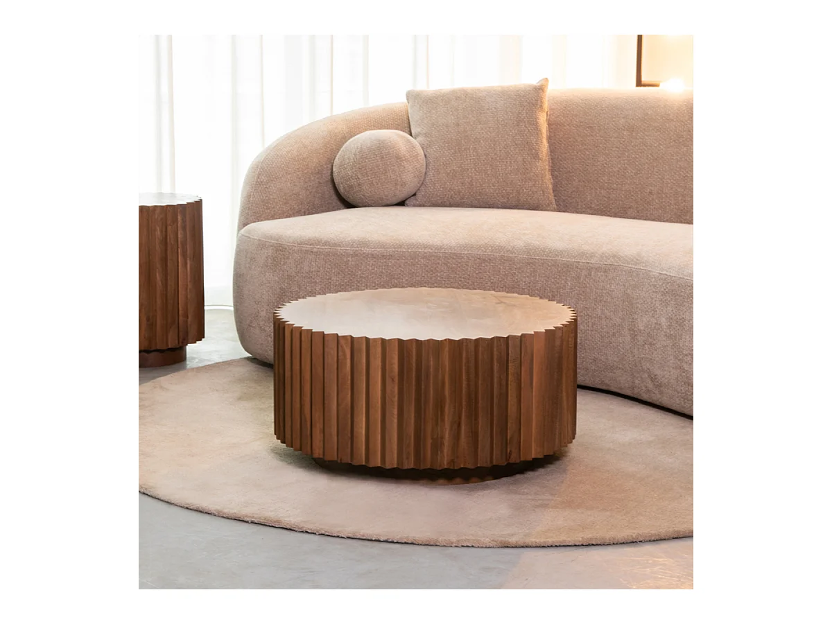 Table basse Novan - Nature - Bois de manguier