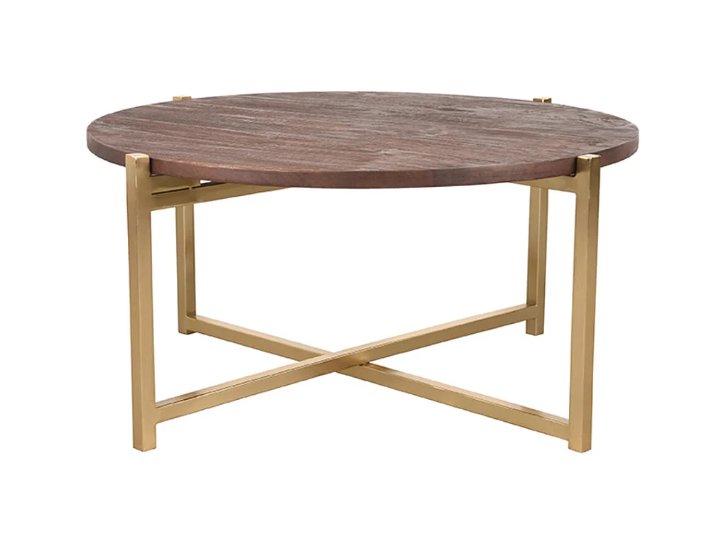 Table basse Dox 70x70x35 cm - Espresso - Bois