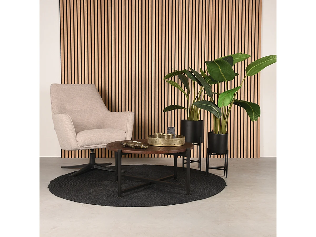 Couchtisch Dox 70x70x35 cm - Espresso - Holz