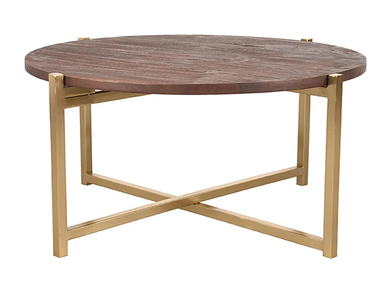 Mesa de centro Dox 70x70x35 cm - Espresso - Madera