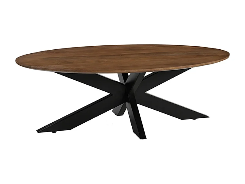 Table basse James - Naturel - Bois de manguier - 130 cm