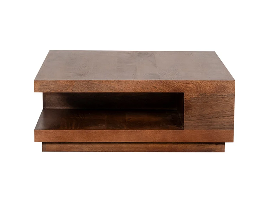 Salontafel Square - Nature - Mangohout - 80x80x30 cm