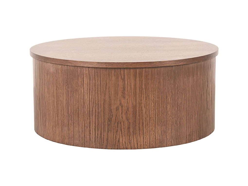 Table basse Oliva - Noyer - Chêne - 70 cm