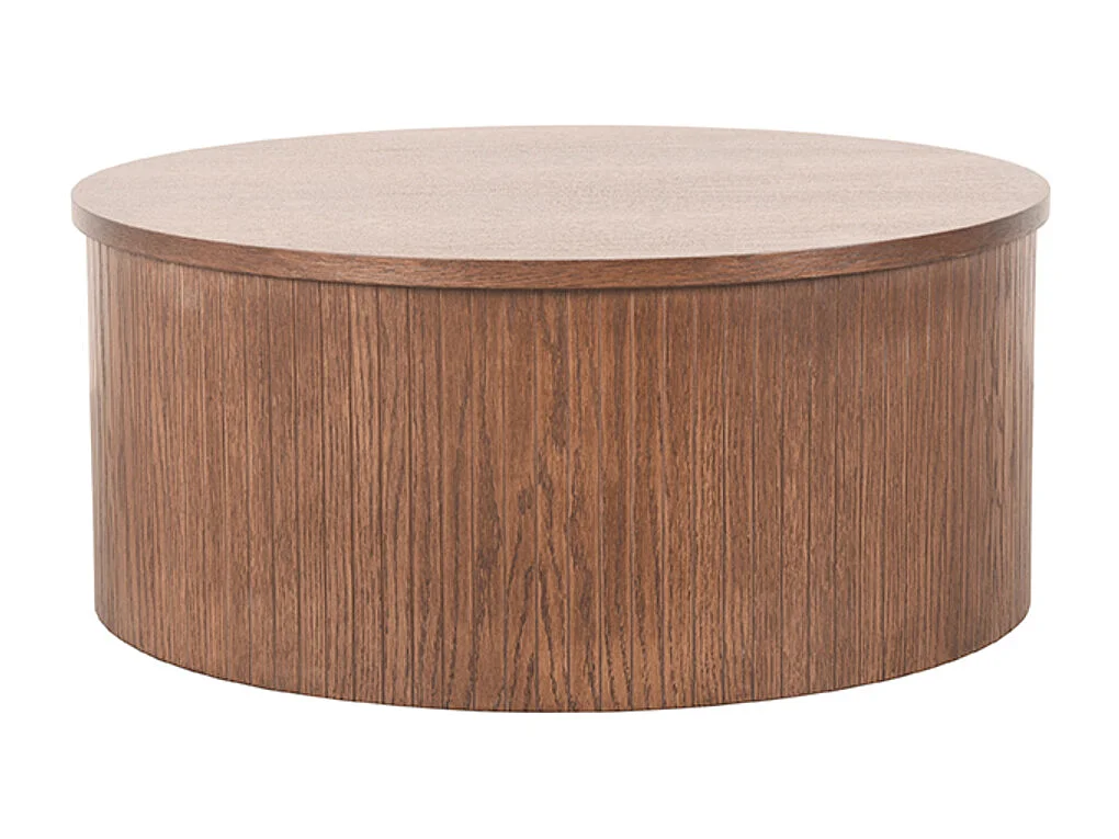Table basse Oliva - Noyer - Chêne - 70 cm