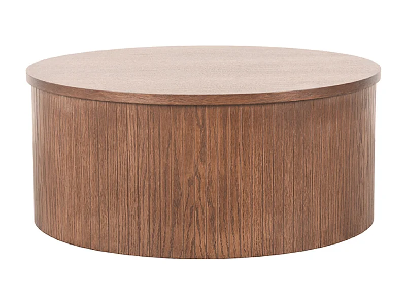 Table basse Oliva - Noyer - Chêne - 70 cm
