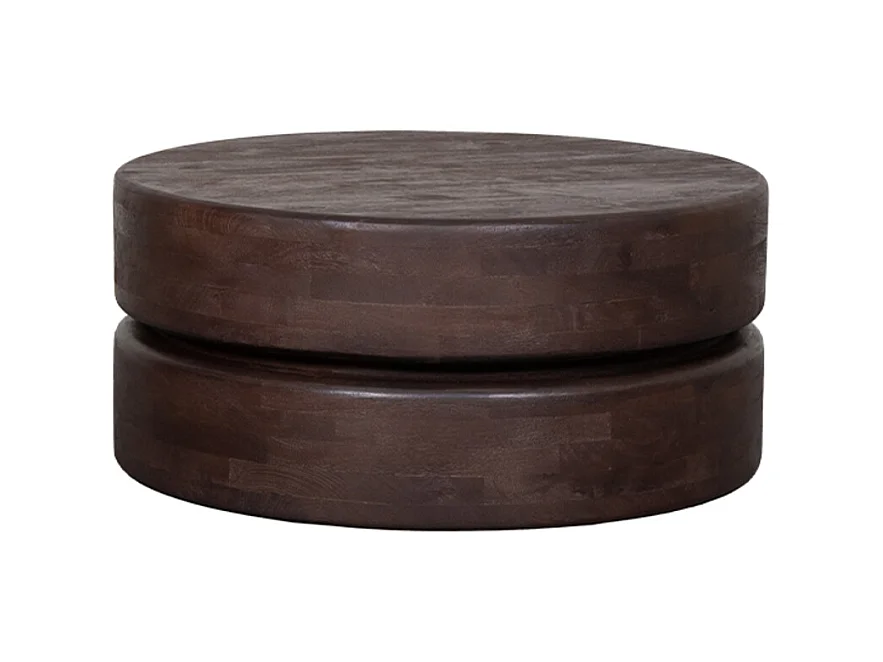 Salontafel Milly - Espresso - Mangohout - 70 cm