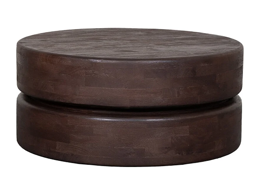 Table basse Milly - Espresso - Bois de manguier - 70 cm