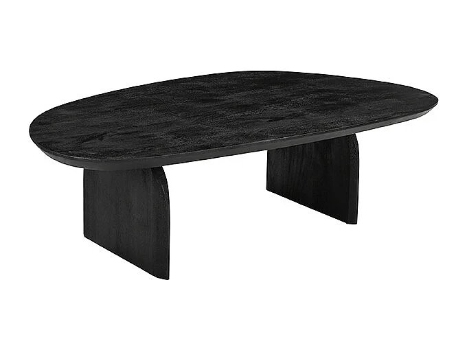 Table basse Cooper - Noir - Bois de manguier - 75x135 cm