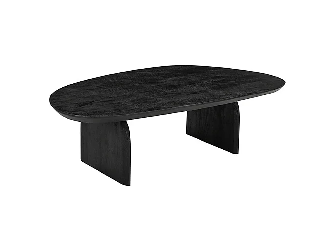 Table basse Cooper - Noir - Bois de manguier - 75x135 cm