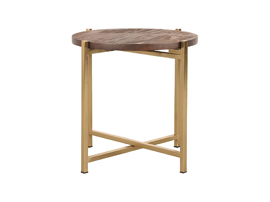Table d'appoint Dox 40x40x40cm - Espresso - Bois de manguier