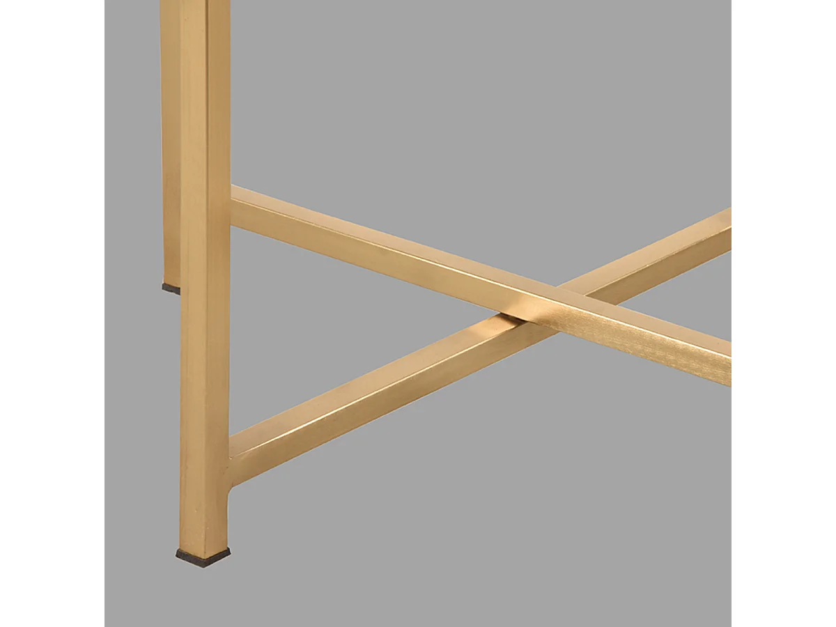 Table d'appoint Dox 40x40x40cm - Espresso - Bois de manguier