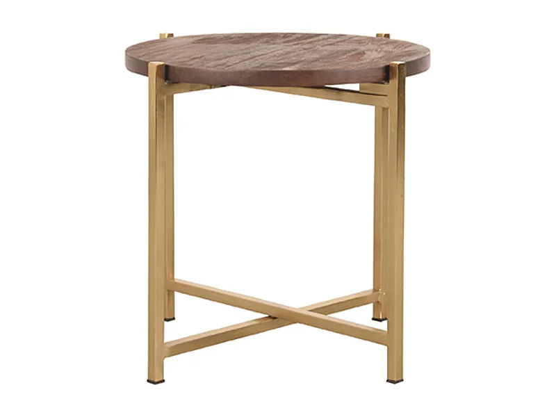 Mesa auxiliar Dox 40x40x40cm - Espresso - Madera de mango