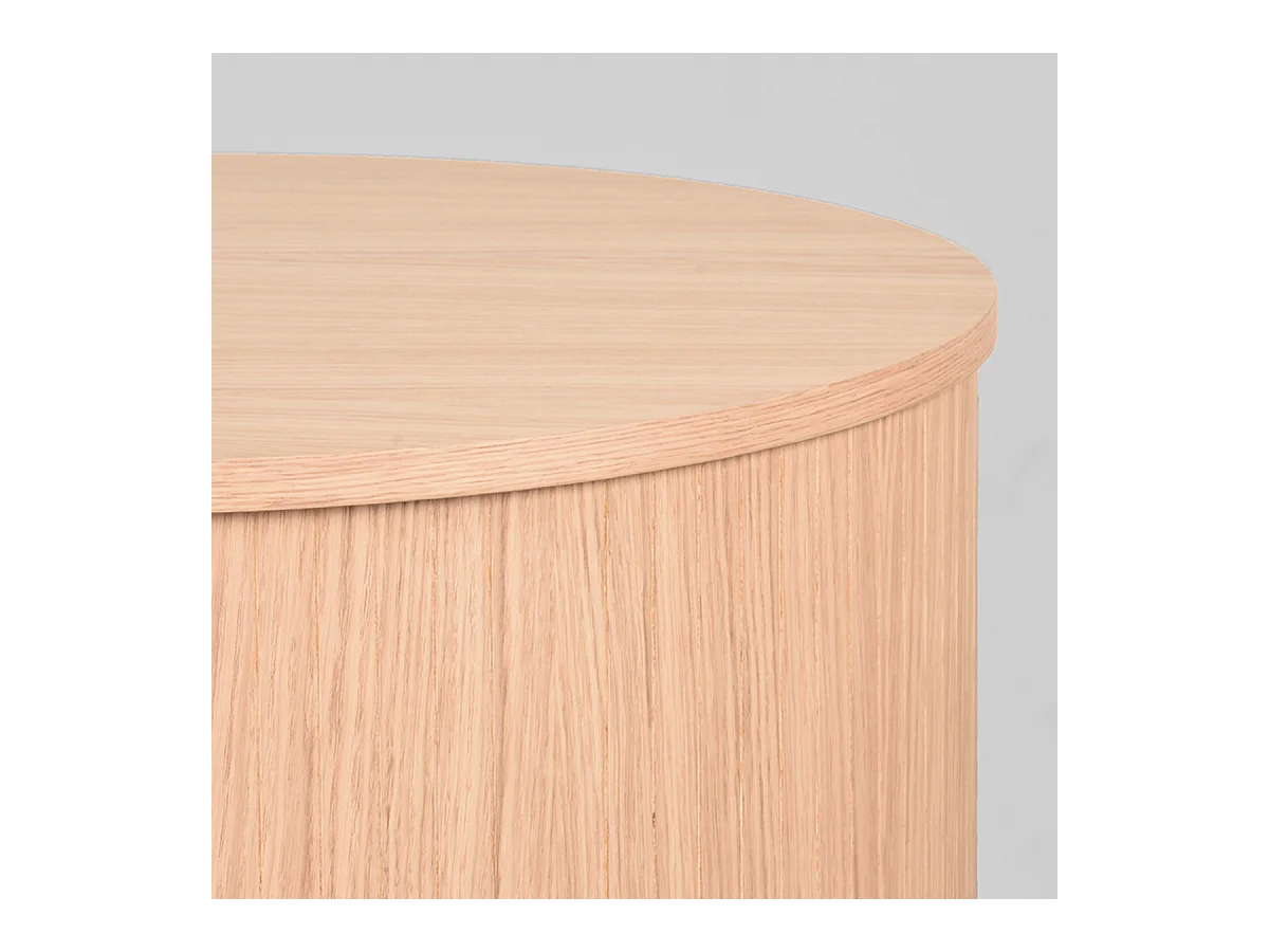 Table basse Oliva - Naturel - Chêne - 70 cm