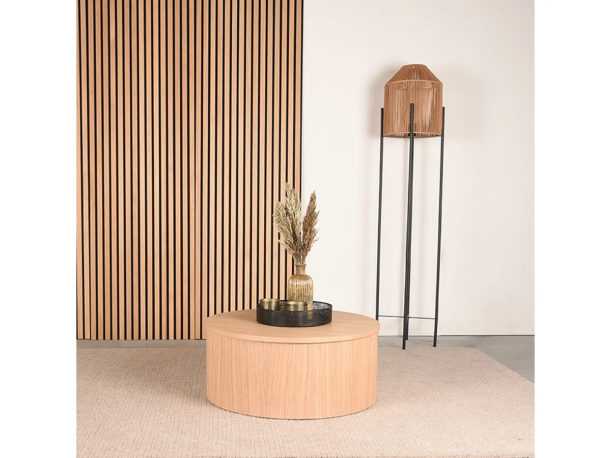 Oliva Couchtisch - Natur - Eiche - 70 cm