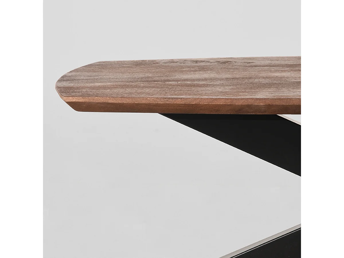 Table basse Zane 120x65x40 cm - Espresso - Bois de manguier