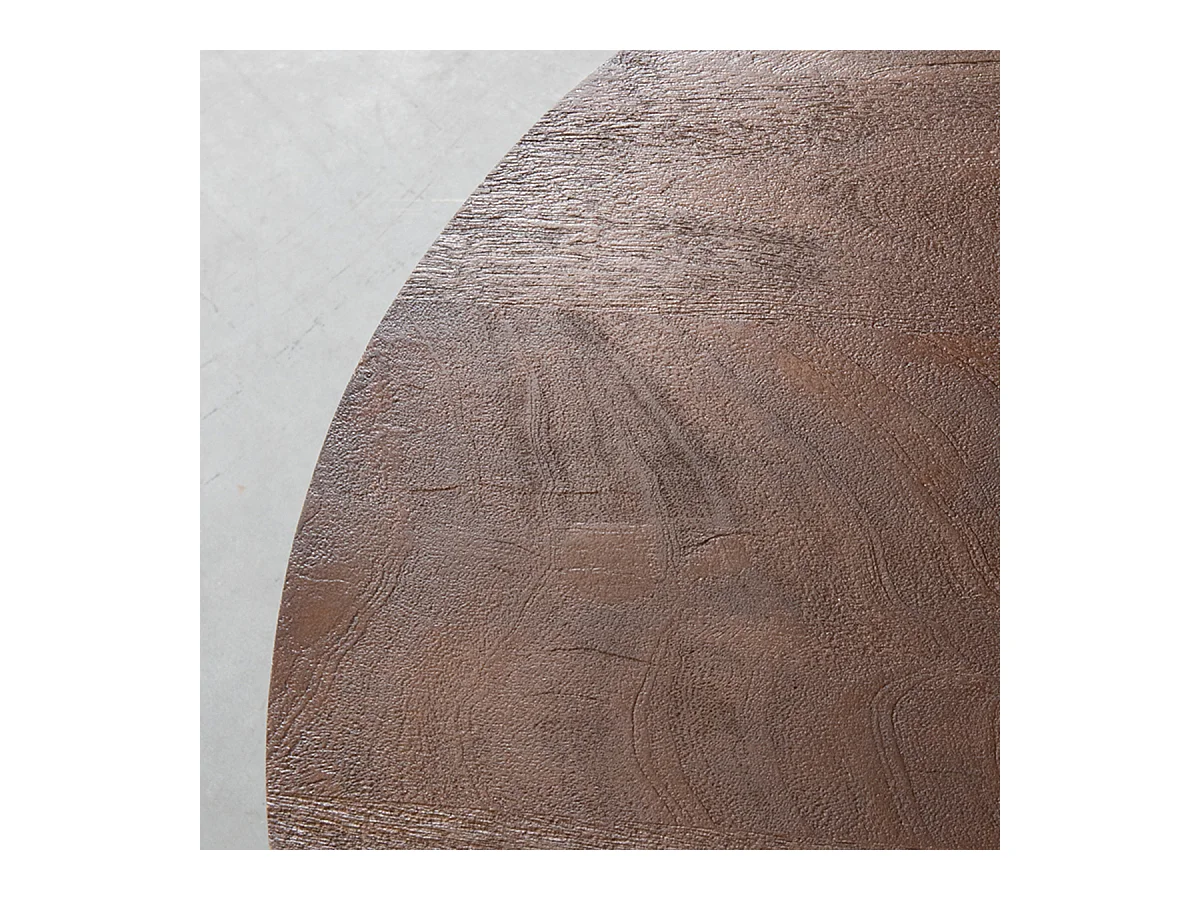 Table basse Otis - Espresso - Bois de manguier - 80 cm