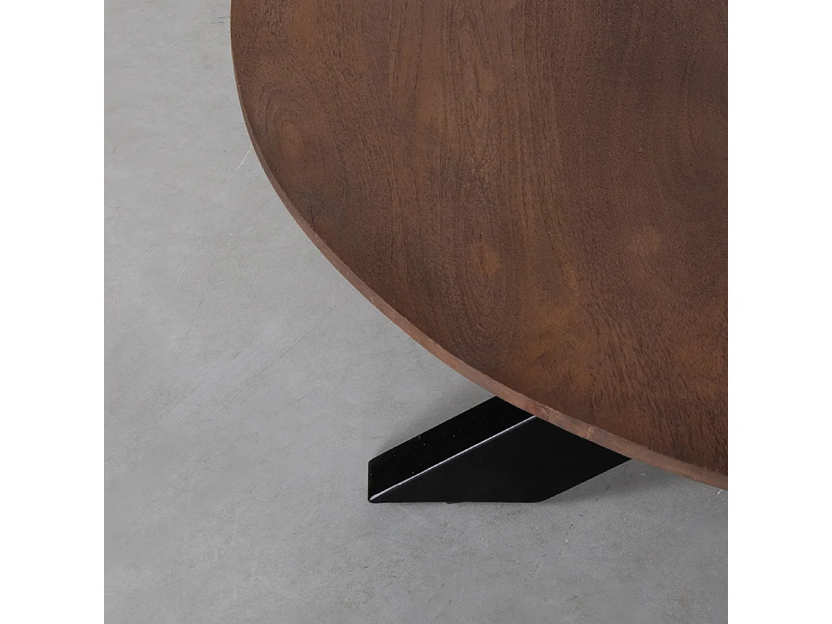 Salontafel Otis - Espresso - Mangohout - 80 cm