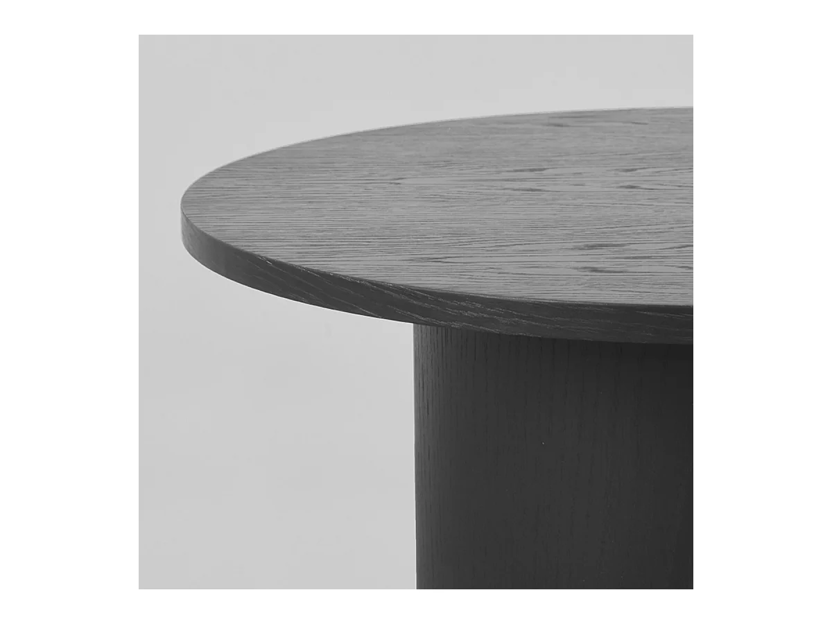Salontafel Oliva - Zwart - Eiken - 60 cm