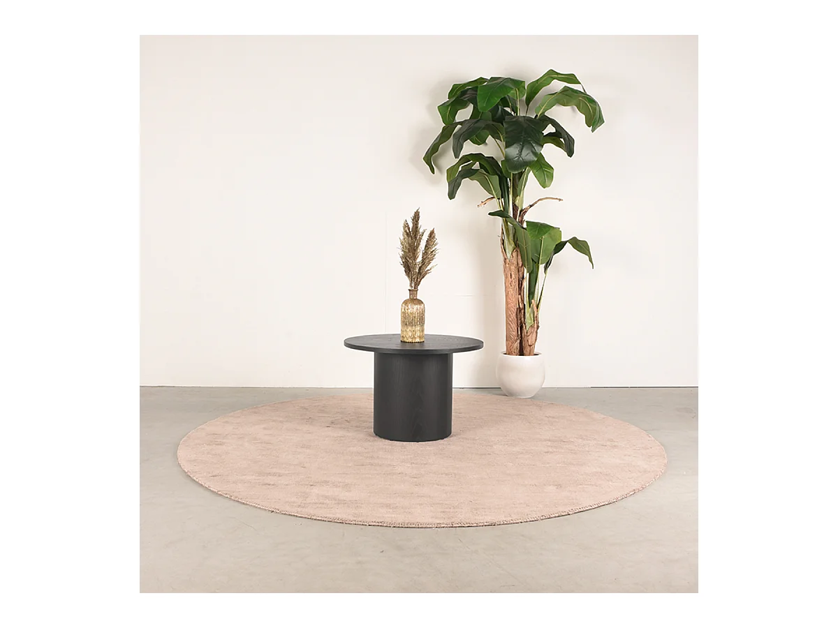 Salontafel Oliva - Zwart - Eiken - 60 cm