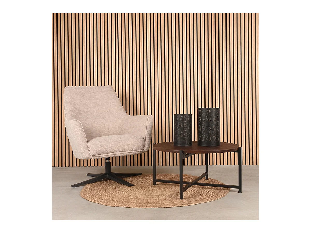 Salontafel Dox 70x70x35 cm - Espresso - Hout