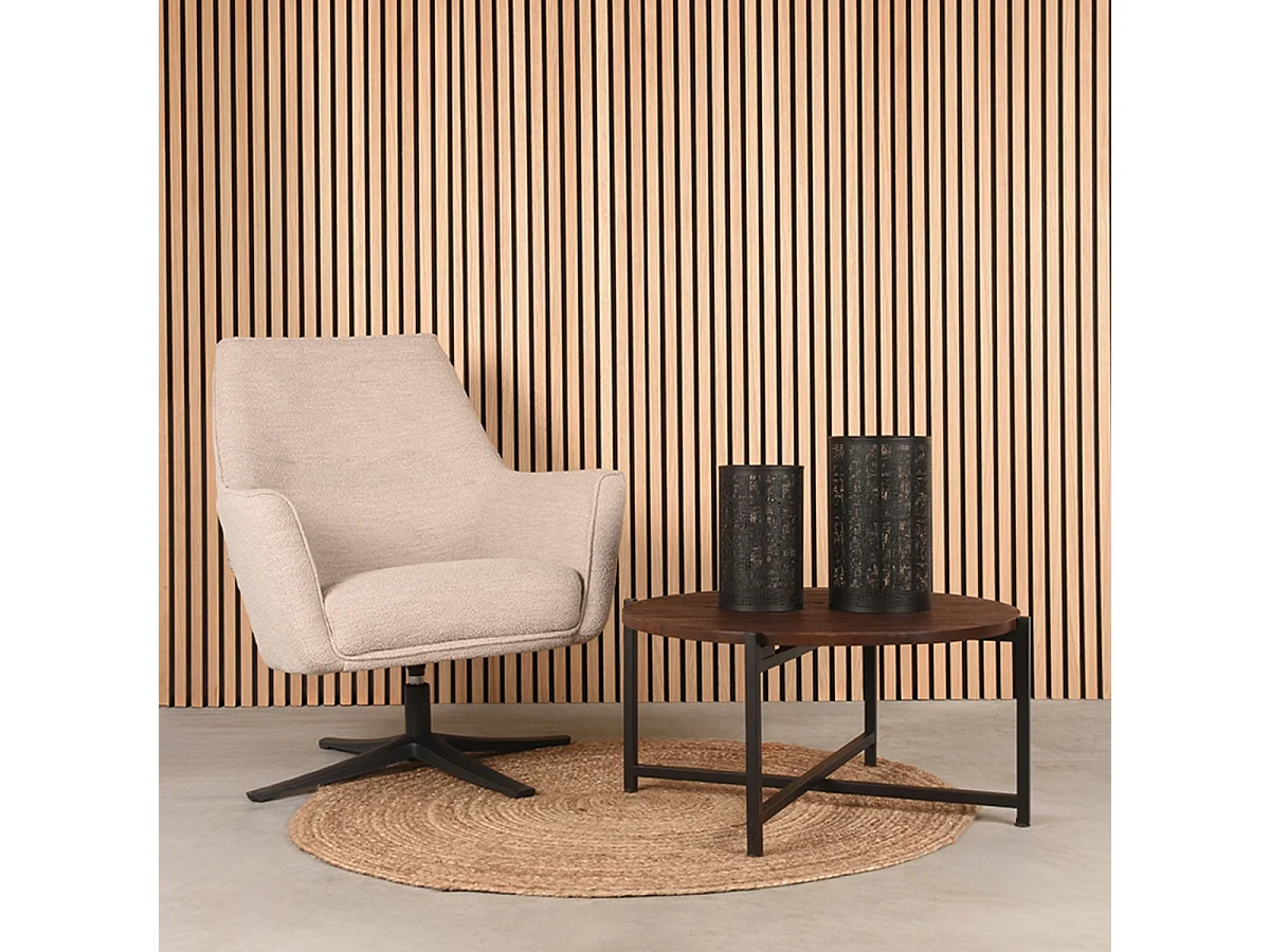 Salontafel Dox 70x70x35 cm - Espresso - Hout