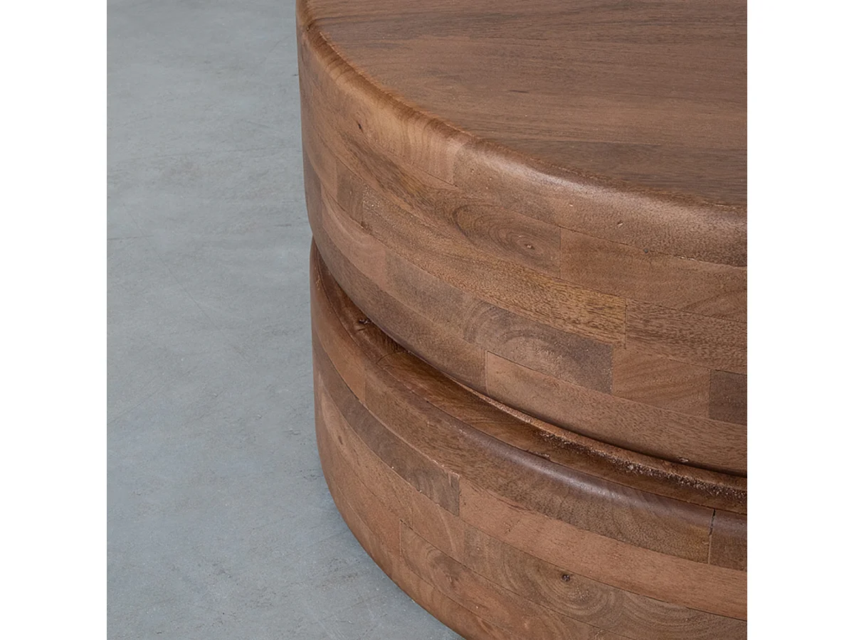 Milly Couchtisch - Natur - Mangoholz - 70 cm