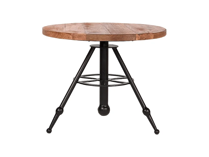 Table basse Massif - Brut - Bois de manguier - Ronde - 60 cm