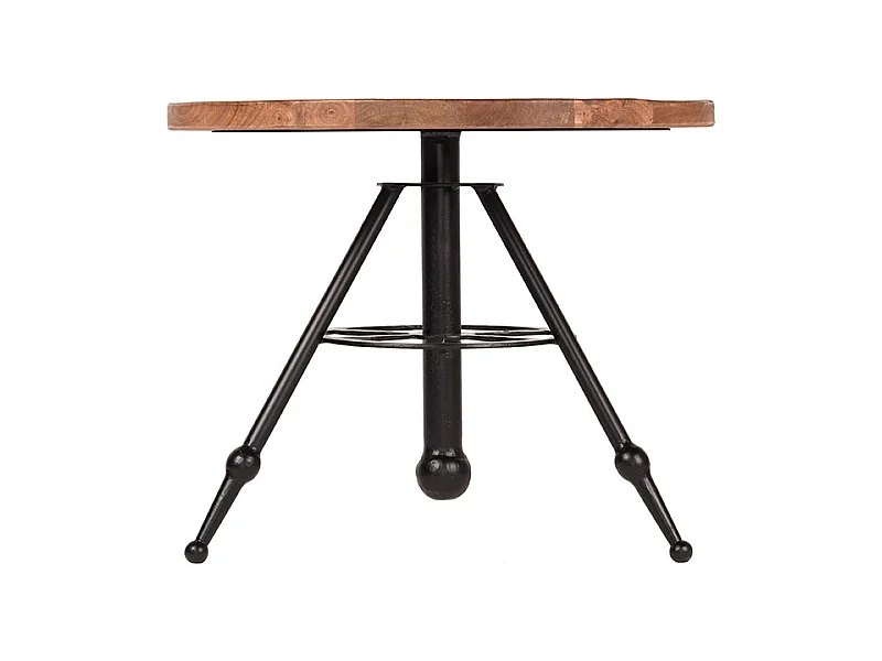 Table basse Massif - Brut - Bois de manguier - Ronde - 60 cm
