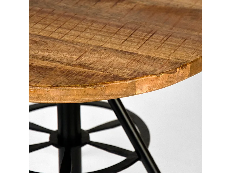 Salontafel Solid - Rough - Mangohout - Rond - 60 cm