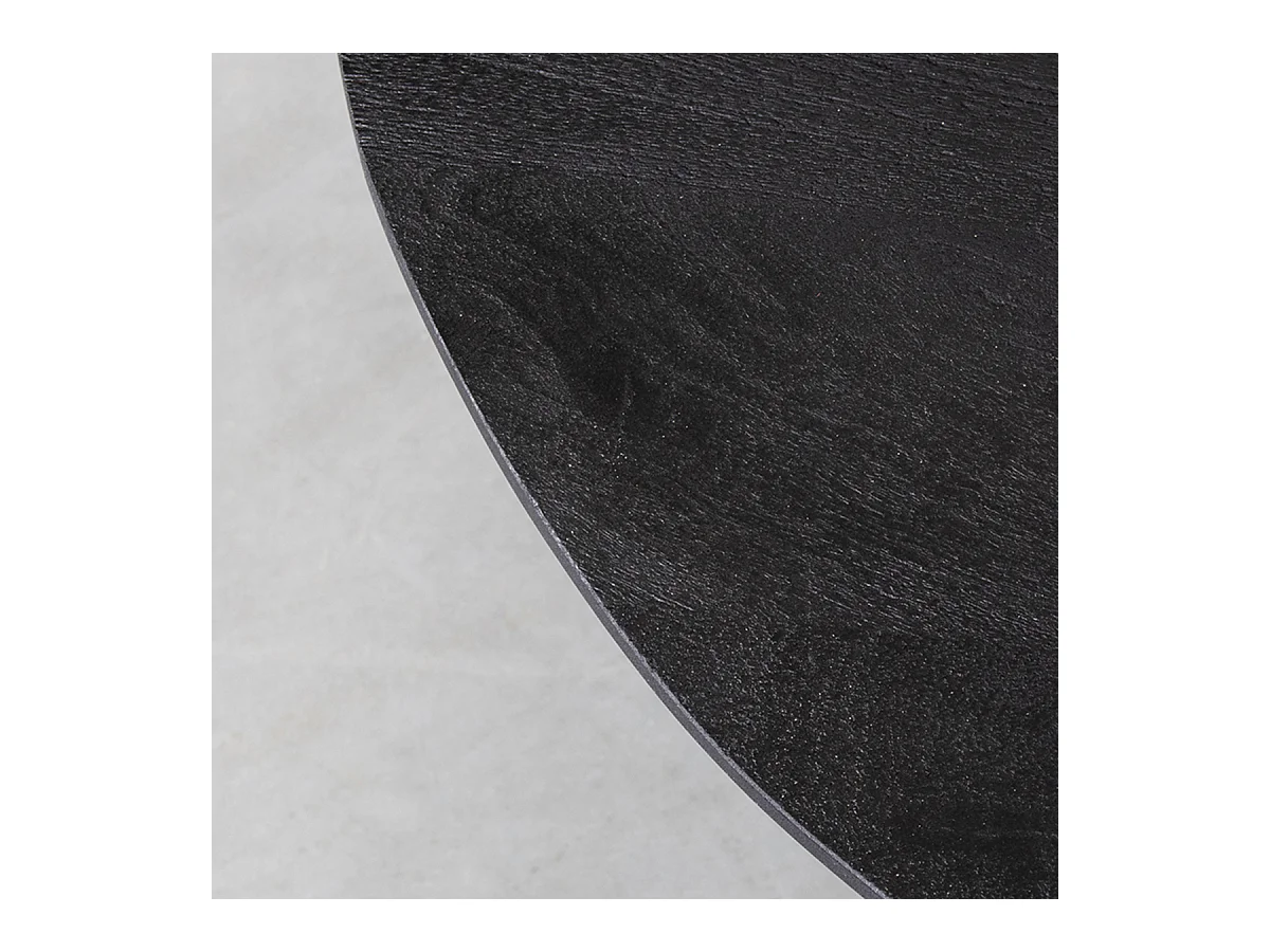 Table basse Otis - Noir - Bois de manguier - 80 cm