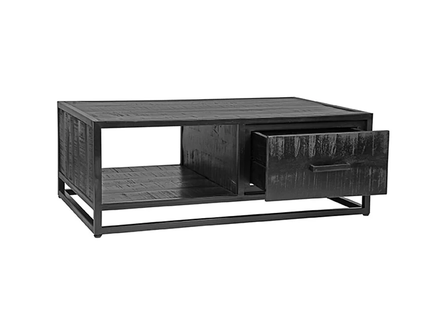 Couchtisch Chili - Schwarz - Mangoholz