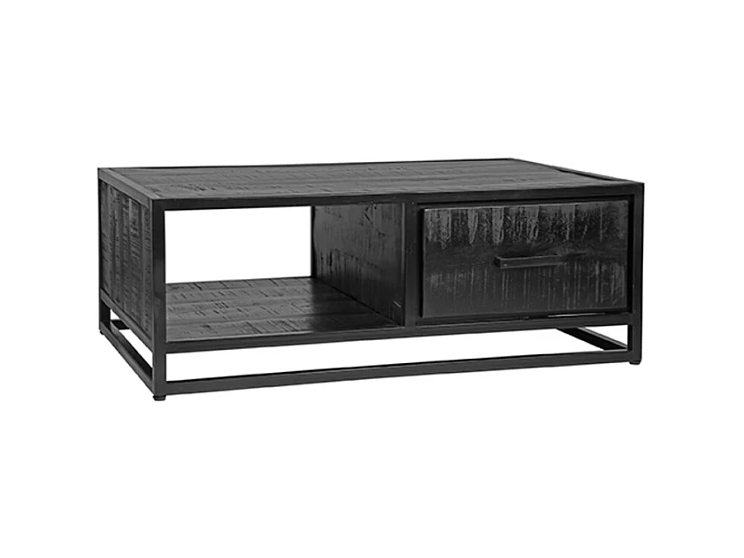 Table basse Chili - Noire - Bois de manguier