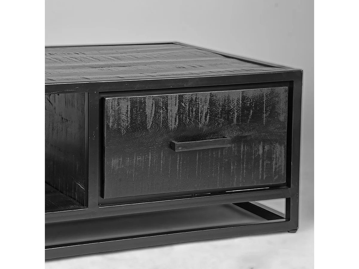 Salontafel Chili - Zwart - Mangohout