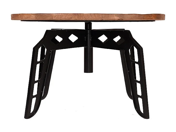 Salontafel Pebble - Rough - Mangohout - Rond - 80 cm