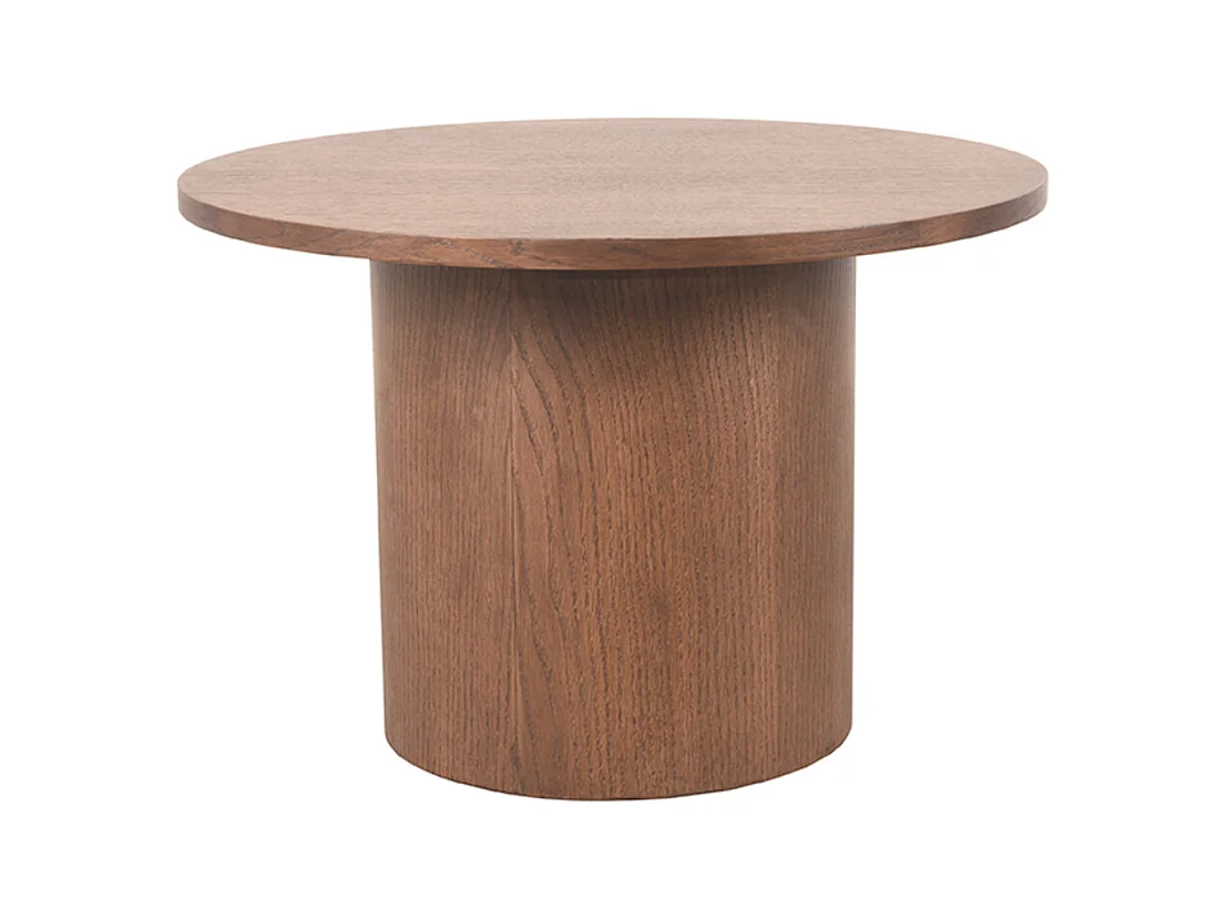 Table basse Oliva - Noyer - Chêne - 60 cm