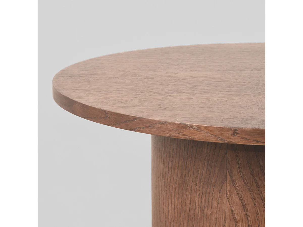 Table basse Oliva - Noyer - Chêne - 60 cm