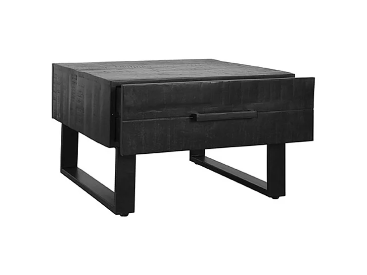 Table basse Santos - Noire - Bois de manguier