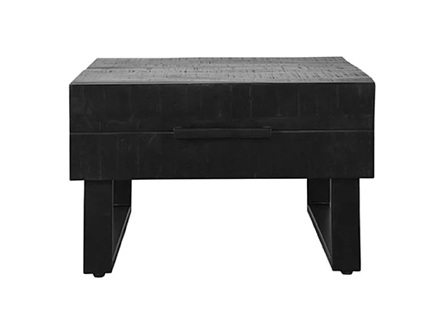 Table basse Santos - Noire - Bois de manguier