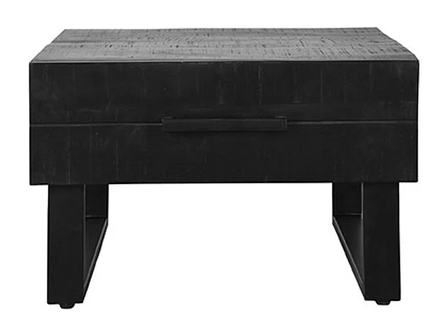 Table basse Santos - Noire - Bois de manguier